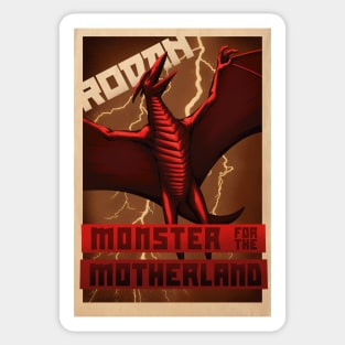 Rodan Propaganda Poster Sticker